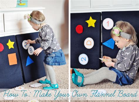 How To: Make Your Own Flannel/Felt Board (+ Free Printables) - Kayla ...