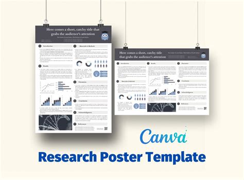 Scientific Conference Poster Template Canva to Present Your Study in ...