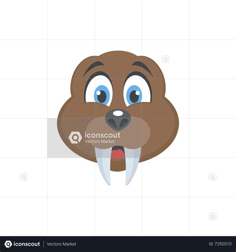 Walrus Face Animated Icon download in JSON, LOTTIE or MP4 format