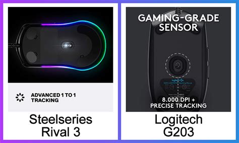 Steelseries Rival 3 vs Logitech G203 - Which one should you buy?