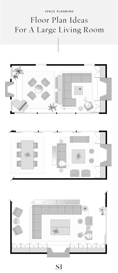 5 Furniture Layout Ideas for a Large Living Room, with Floor Plans ...