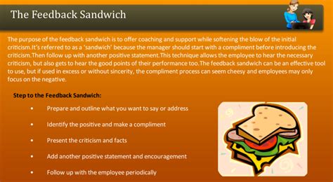 The Feedback Sandwich - FreshSkills