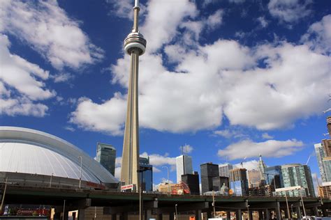 CN Tower and Skyline in Toronto, Ontario, Canada image - Free stock ...