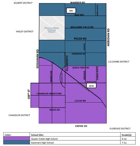 Queen Creek Unified School District Boundary Map - Queen Creek Real Estate