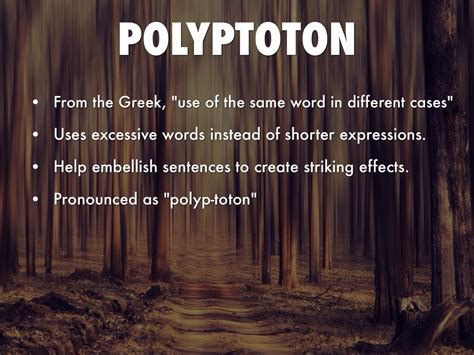 Polyptoton And Polysyndeton by Jared Swenson