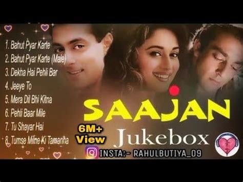 Sajan Movie all Songs Jukebox, Evergreen Hits Songs Madhuri Dixit ...