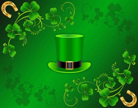 Download St. Patrick's Day Green Hat Background | Wallpapers.com