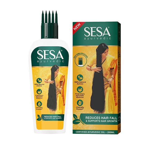 Buy Sesa Ayurvedic Hair Oil | 5000 Year Old Kshir Pak Vidhi, Bhringraj ...