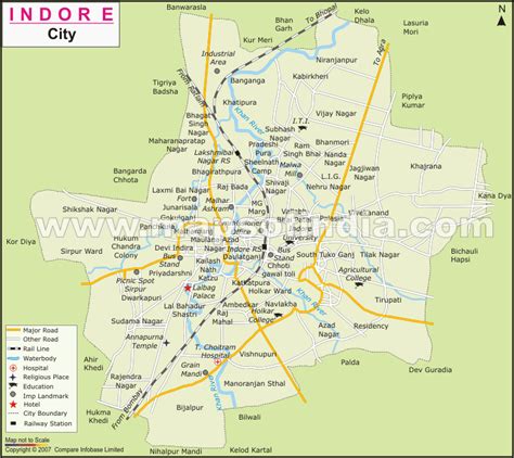 Indore Map and Indore Satellite Image