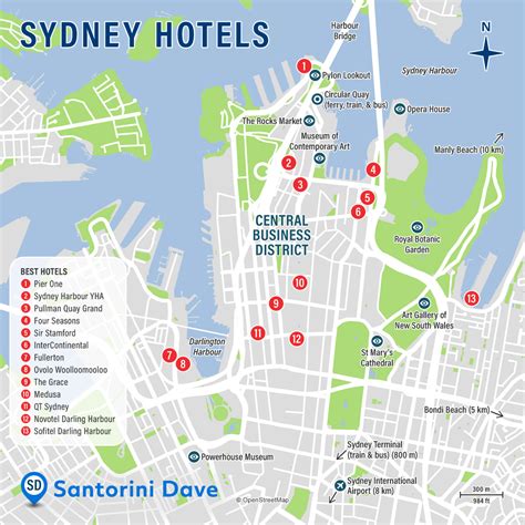 SYDNEY HOTEL MAP