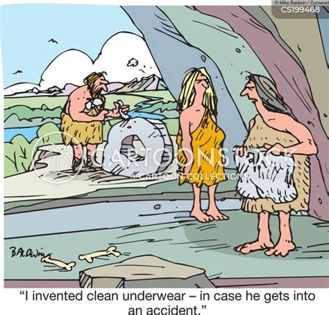 Caveman Wheel Cartoon