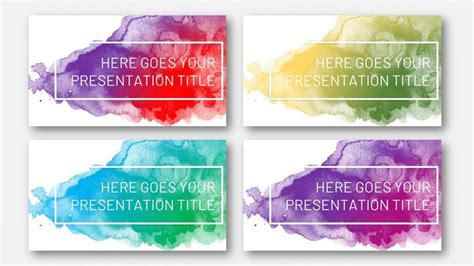 Free Watercolor template for Google Slides or PowerPoint presentations ...