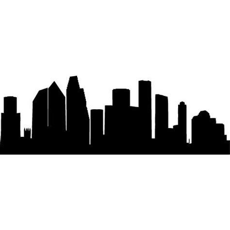 Houston Skyline Outline - ClipArt Best