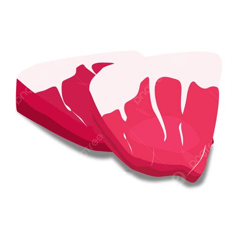 Red Beef Meat Slices Transparent Vector Clipart, Red, Beef, Meat PNG ...