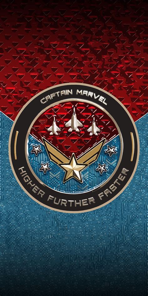 Captain Marvel Logo Wallpaper