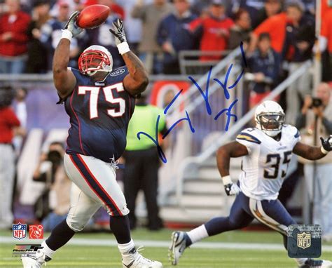 Vince Wilfork New England Patriots Signed Interception 8x10 Patriots A ...