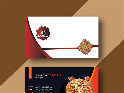 FOOD OF RESTAURANT BUSINESS CARD DESIGN by Md Shahinur Miah on Dribbble