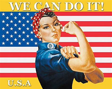 Rosie The Riveter - We Can Do It Art Poster Print (20x16) - Walmart.com