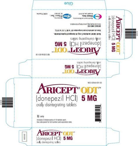 Aricept ODT - FDA prescribing information, side effects and uses