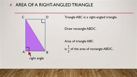 Right Angle Triangle Area Formula PreCalc s YouTube