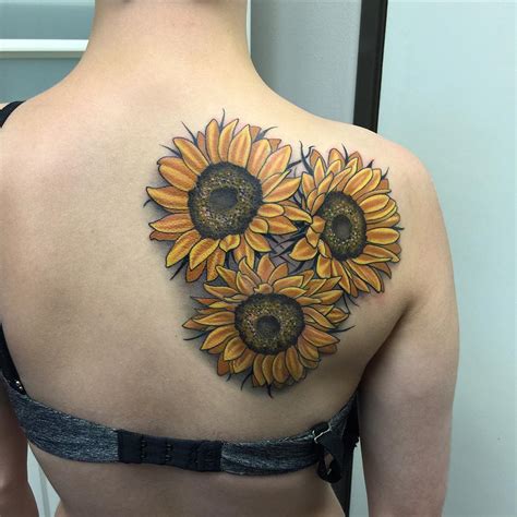 80+ Bright Sunflower Tattoos - Designs & Meanings for Happy Life (2019)