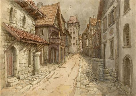 medieval artwork | Medieval town by ~Hetman80 on deviantART | Novel ...