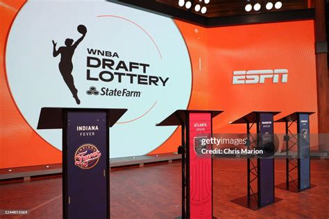 The 2023 WNBA Draft Lottery on November 11, 2022 at ESPN in Bristol ...