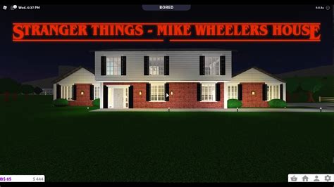 Bloxburg - Stranger Things Mike Wheeler house - YouTube