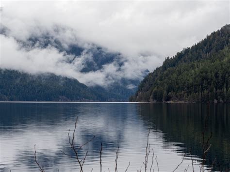 Lake Crescent waking from the fog – Sequim Daily Photo