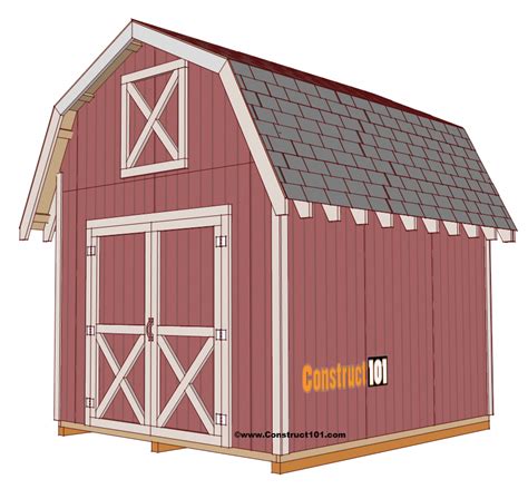 Free shed plans include gable, gambrel, lean to, small and big sheds ...