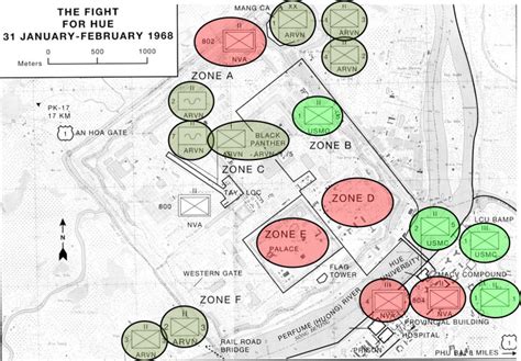 BATTLEFIELD STUDY MAPS: C/1/5 in Hue, February 1968 — Lt Nick Warr ...