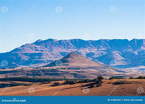 Maluti Mountains Landscape Winter Stock Image - Image of colors ...