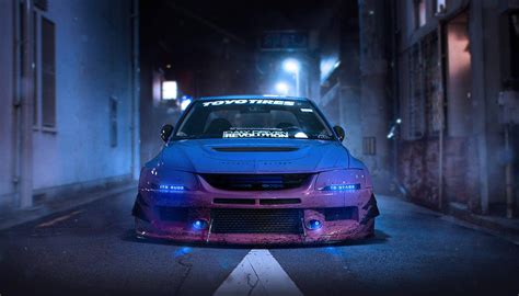 Download Blue And Purple Jdm Car Wallpaper | Wallpapers.com