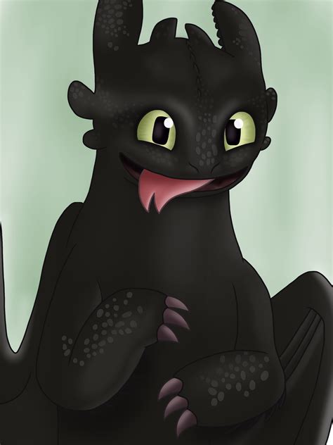 Toothless is Cute by JustSomePainter11 on DeviantArt