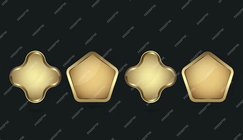 Premium Vector | Set of different button shapes vector design in shape ...