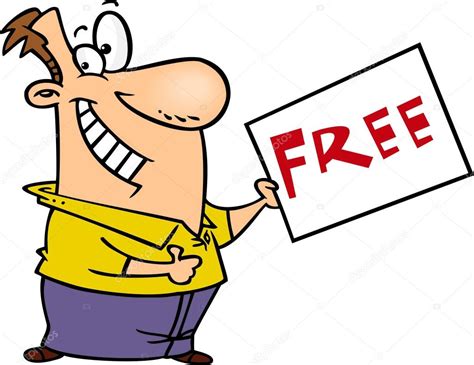 Cartoon Free Sign Stock Illustration by ©ronleishman #14000945