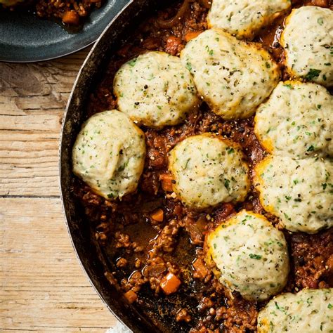 Mince and Herby Dumplings - Recipes - Hairy Bikers