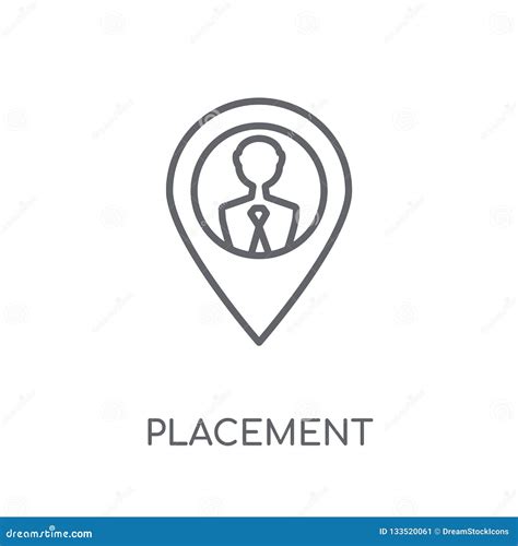 Placement Linear Icon. Modern Outline Placement Logo Concept on Stock ...