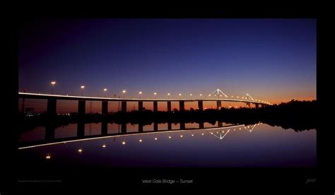 West Gate Bridge - Sunset by jixor on DeviantArt