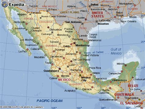 Oaxaca Map - Mexico