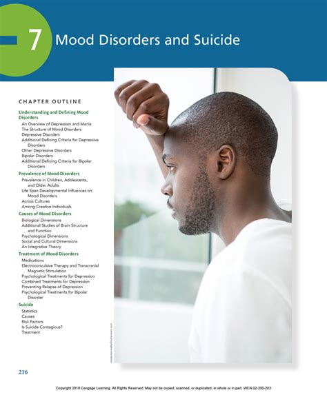 Mood Disorders - 216 C H A P T E R O U T L I N E Understanding and ...