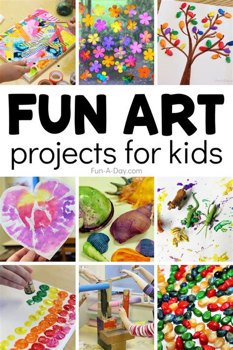 Easy and Fun Art Projects for Kids to Do at Home or School - Fun-A-Day!