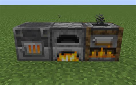 What are the different types of furnace in Minecraft?