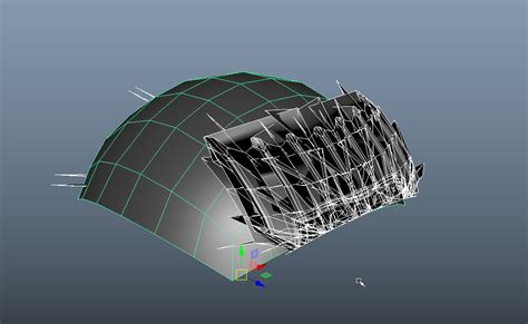 fit geometry in a mesh [Maya] — polycount