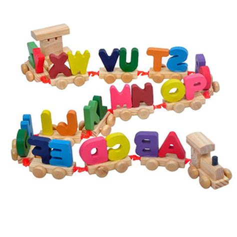 Buy CrazyCrafts Crazy Crafts Wooden Alphabet Letters Train (A-Z ...