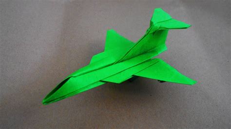 How To Make Paper Airplane - Cool Paper Plane Origami Jet Fighter ...