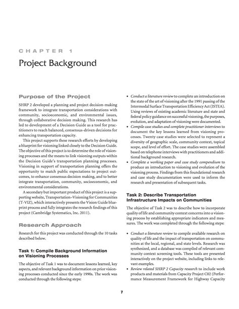 Chapter 1 Project Background | Linking Community Visioning and Highway ...