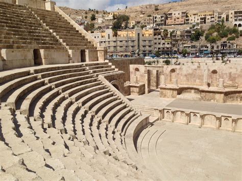 Free Images : sand, structure, landmark, ruin, jordan, arena ...