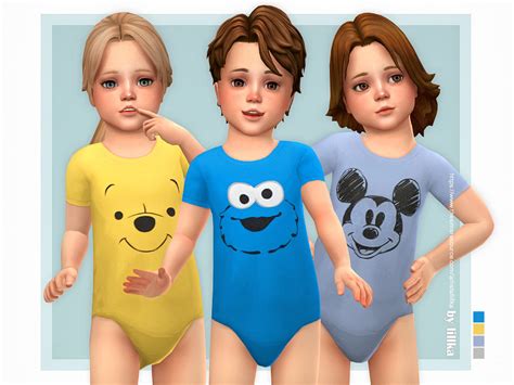 Toddler Onesie 13 by lillka at TSR » Sims 4 Updates