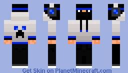 Blue Ninja in a Hoodie! Minecraft Skin